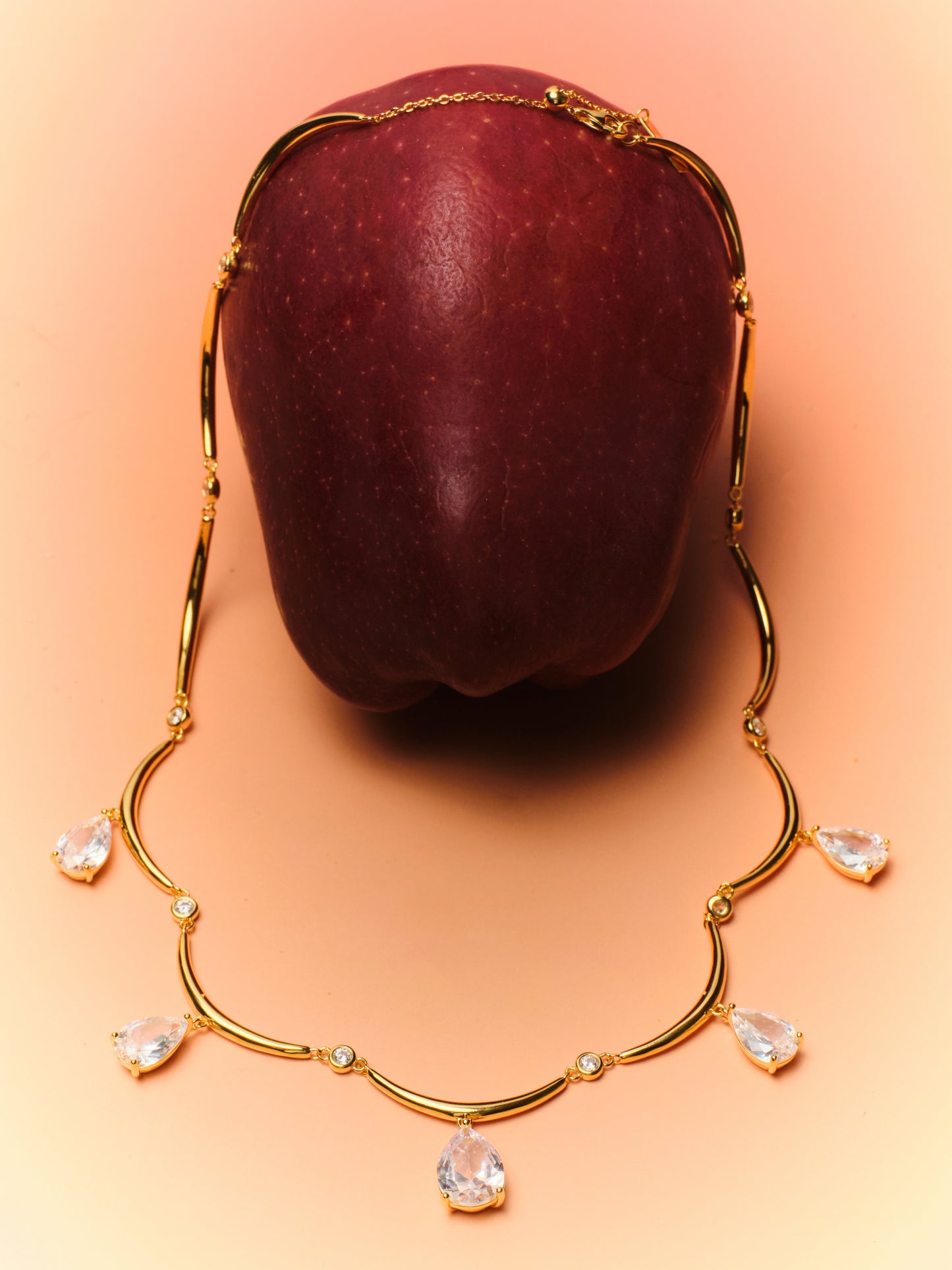 Courbette Multiple Drops Adjustable Necklace