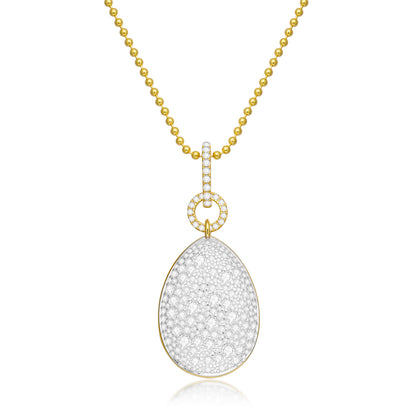 LUEUR Snow Pavé Reversible Pendant