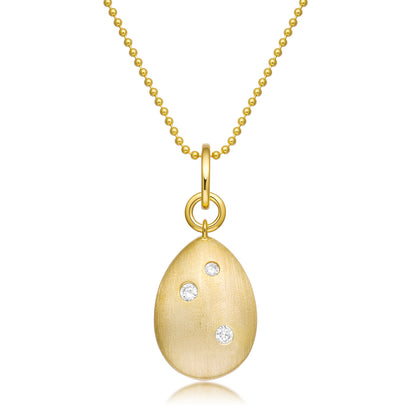 LUEUR Snow Pavé Reversible Pendant