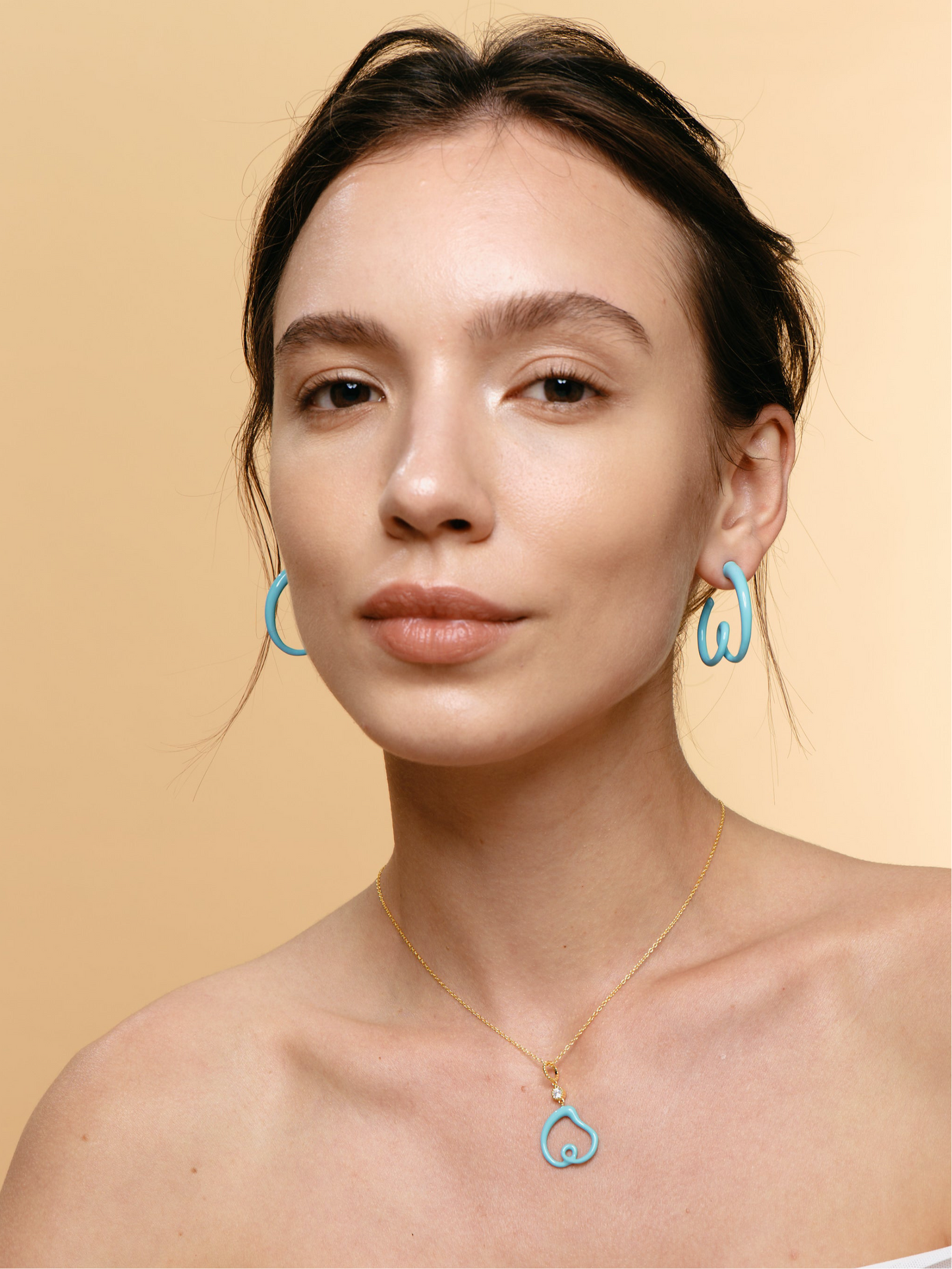 FANTASIA heart Colorful earring