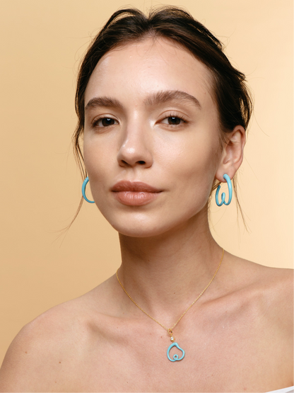 FANTASIA heart Colorful earring