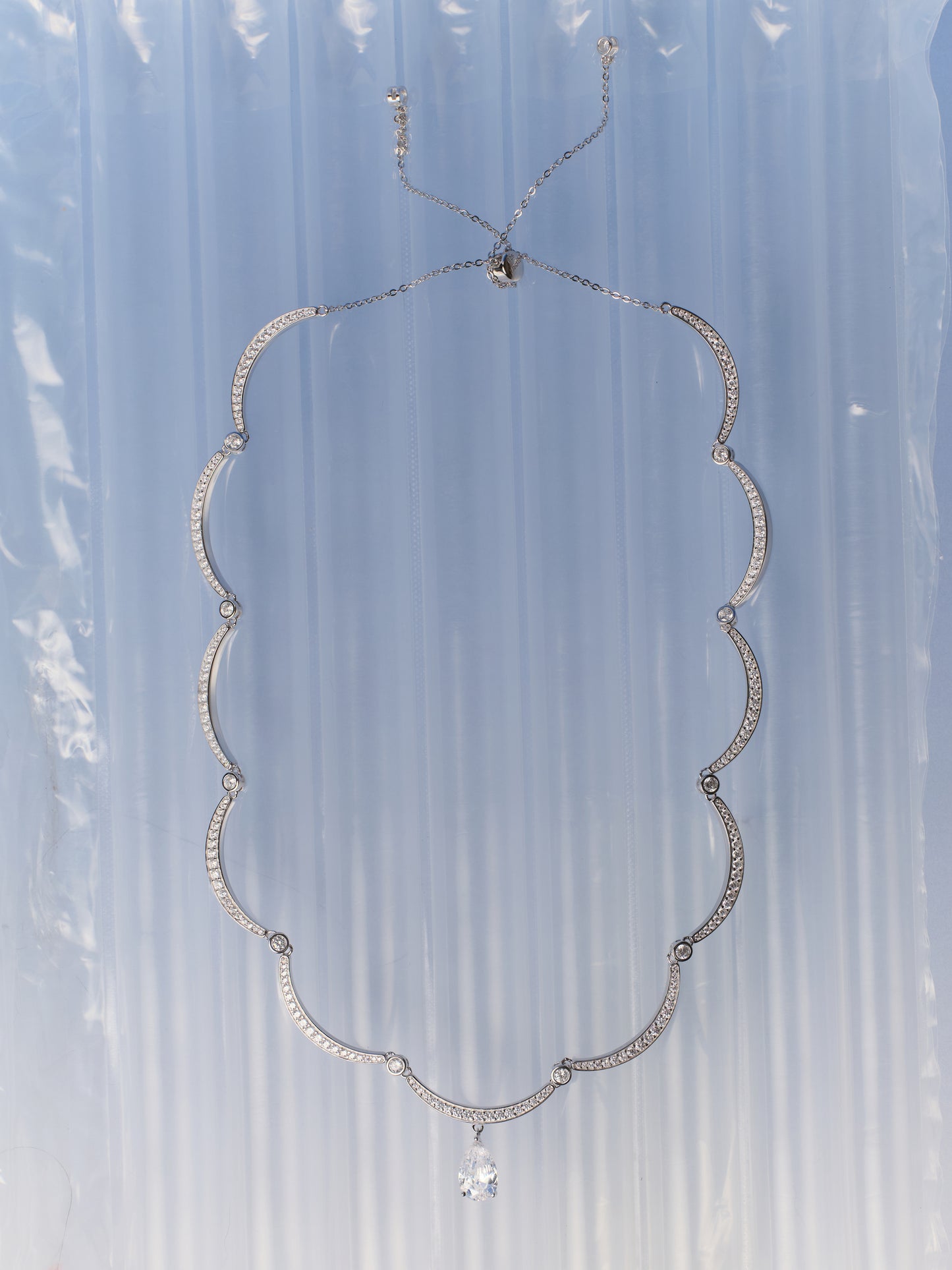 RIBBON Harmonie Pavé Adjustable Necklace