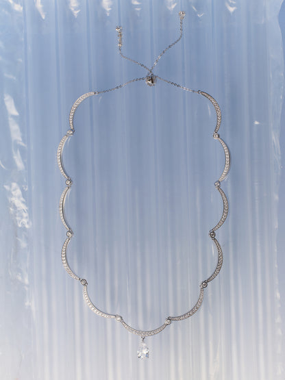 RIBBON Harmonie Pavé Adjustable Necklace