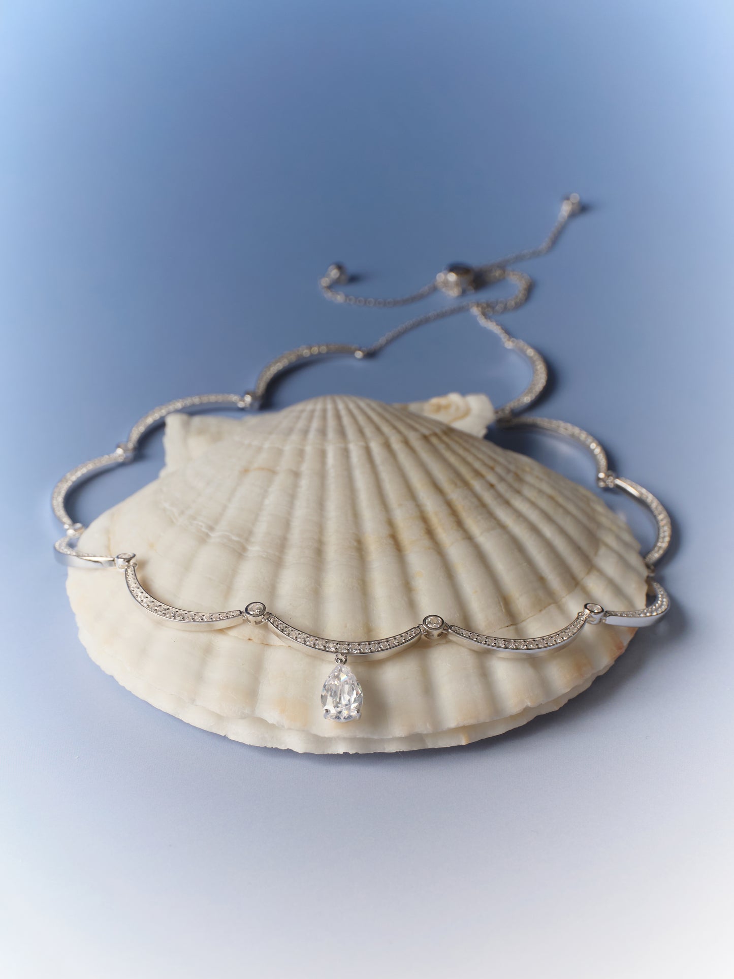 RIBBON Harmonie Pavé Adjustable Necklace