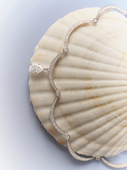 RIBBON Harmonie Pavé Adjustable Necklace