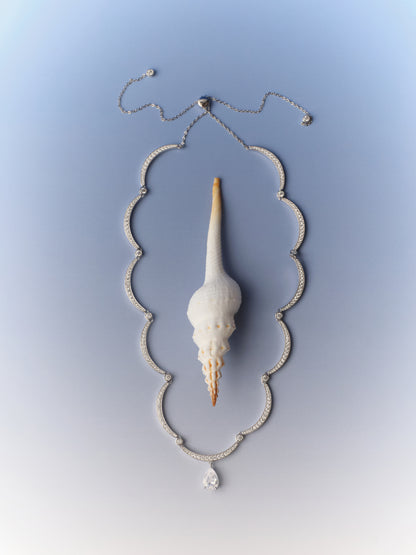 RIBBON Harmonie Pavé Adjustable Necklace
