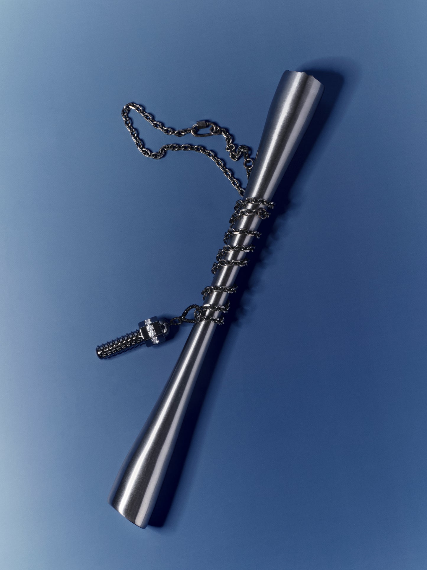 Forge Screw Pendant Black Gold Finish
