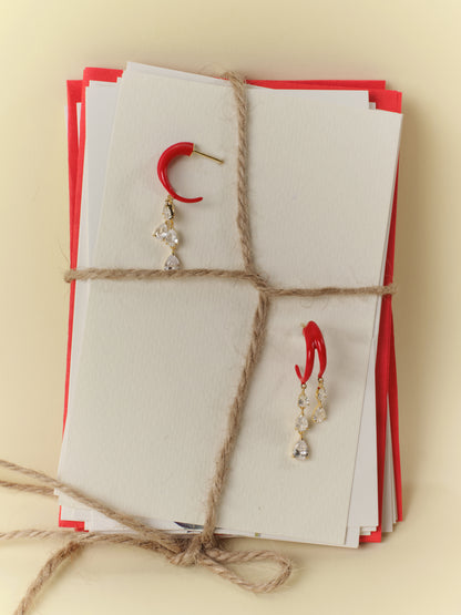 FANTASIA Multiple Drops Colorful Earring