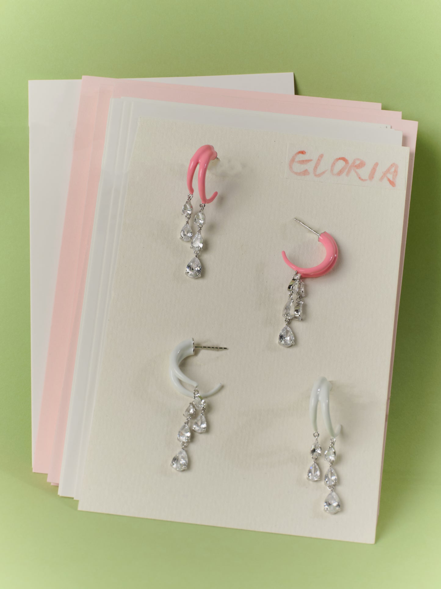 FANTASIA Multiple Drops Colorful Earring