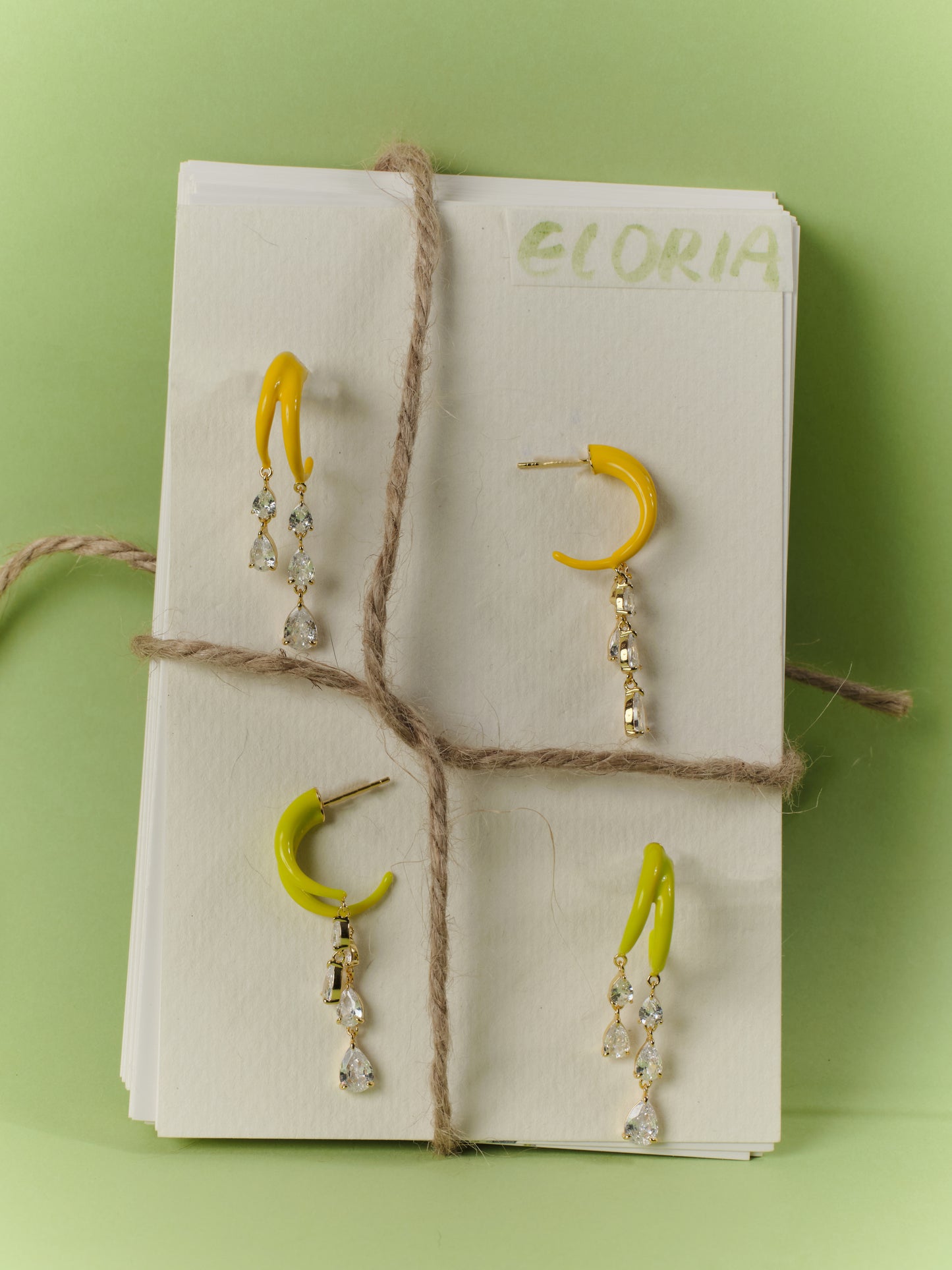 FANTASIA Multiple Drops Colorful Earring