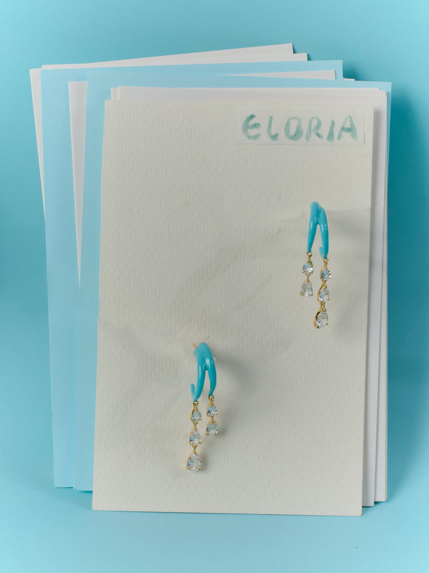 FANTASIA Multiple Drops Colorful Earring