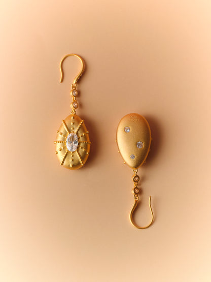LUEUR Éclat d'Œuf Earring 24K Gold Plating