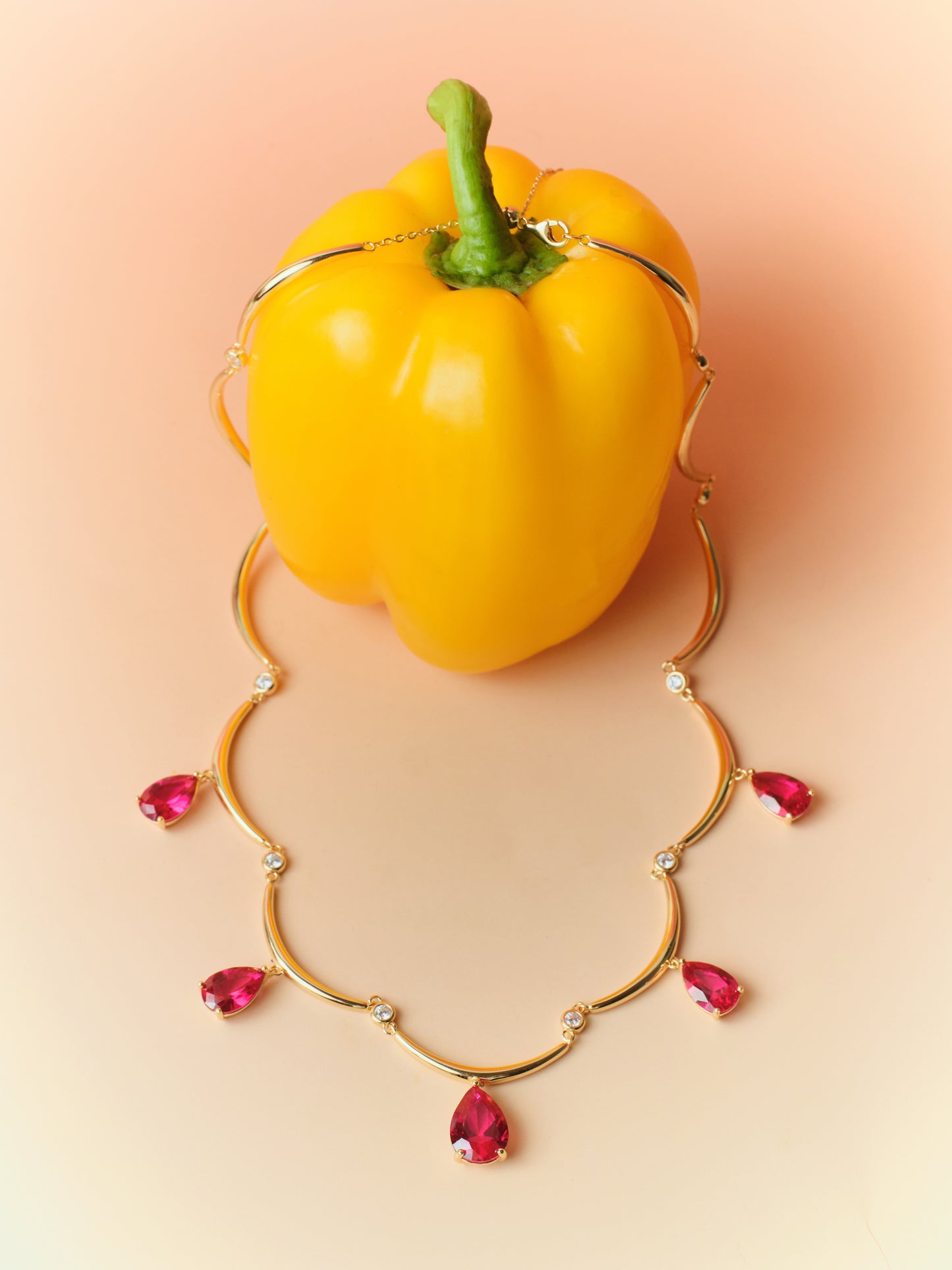 Courbette Multiple Drops Adjustable Necklace