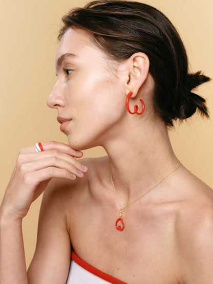 FANTASIA heart Colorful earring