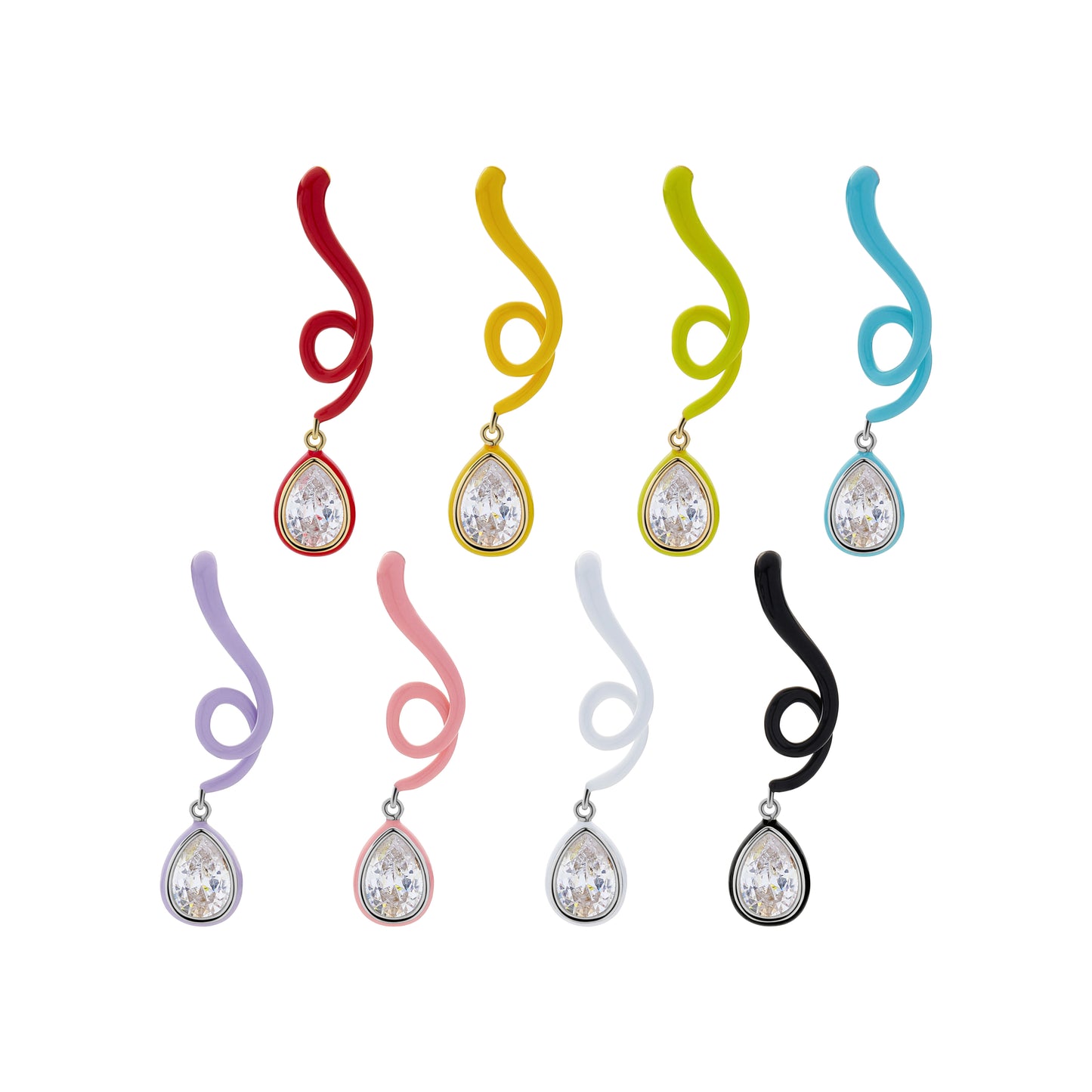 FANTASIA Colorful Drop Earrings