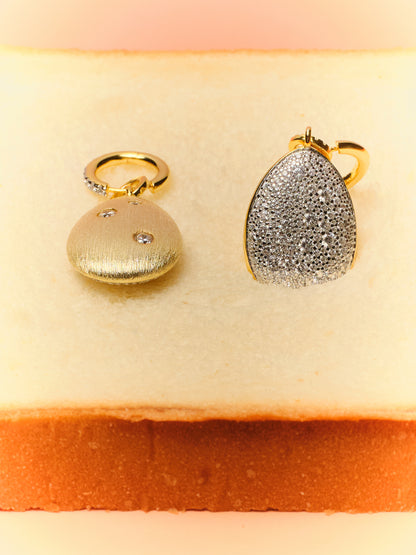 LUEUR - Snow Pavé Reversible Earrings