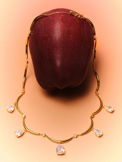 Courbette Multiple Drops Adjustable Necklace
