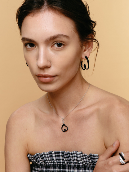 FANTASIA heart Colorful earring