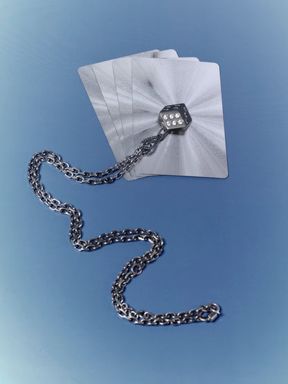 Forge Lucky Dice Pendant Black Gold Finish