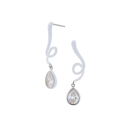 Boucles d'oreilles ligne élancée colorée