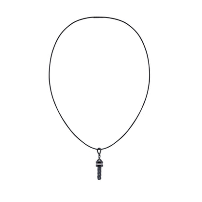 Forge Screw Pendant Black Gold Finish