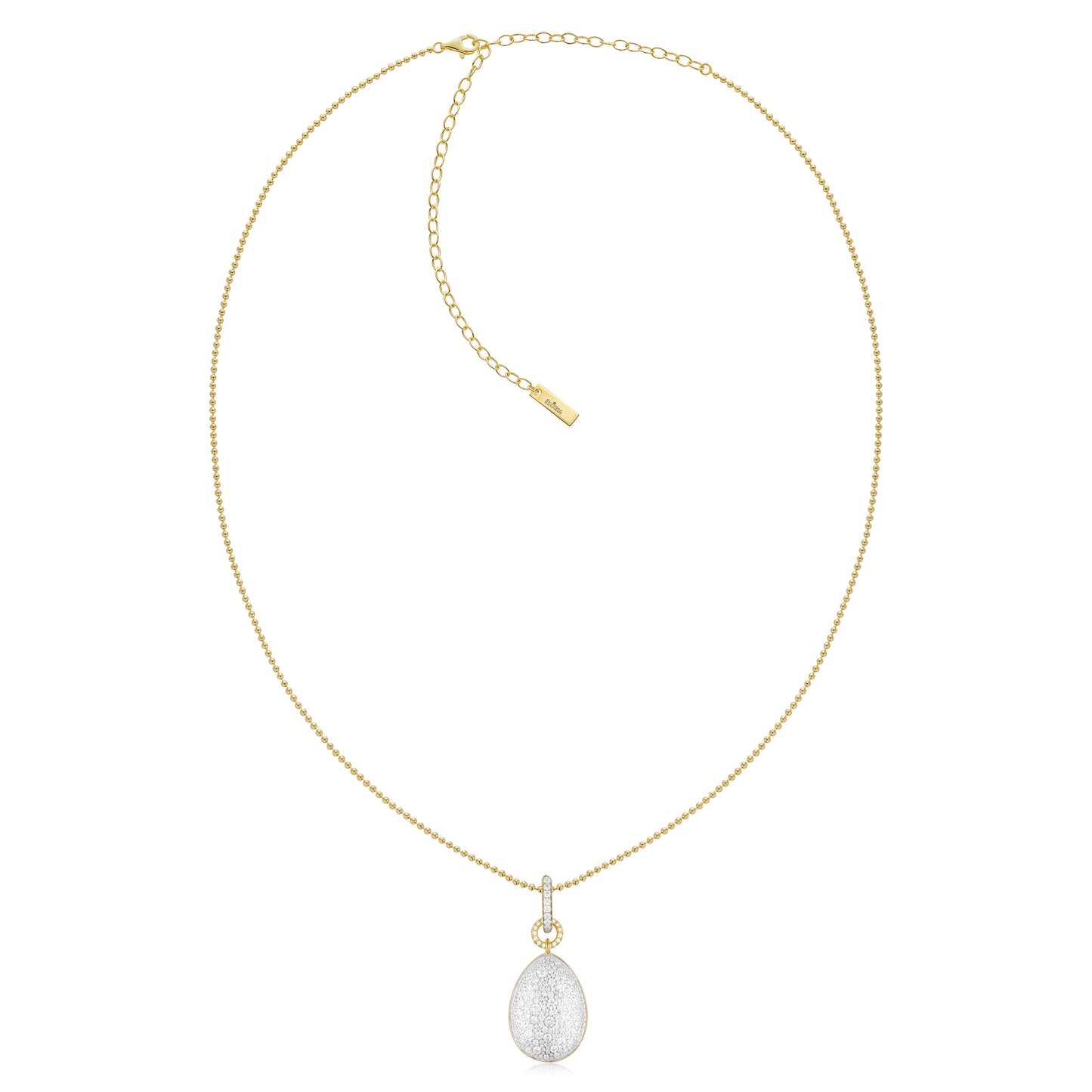 LUEUR Snow Pavé Reversible Pendant