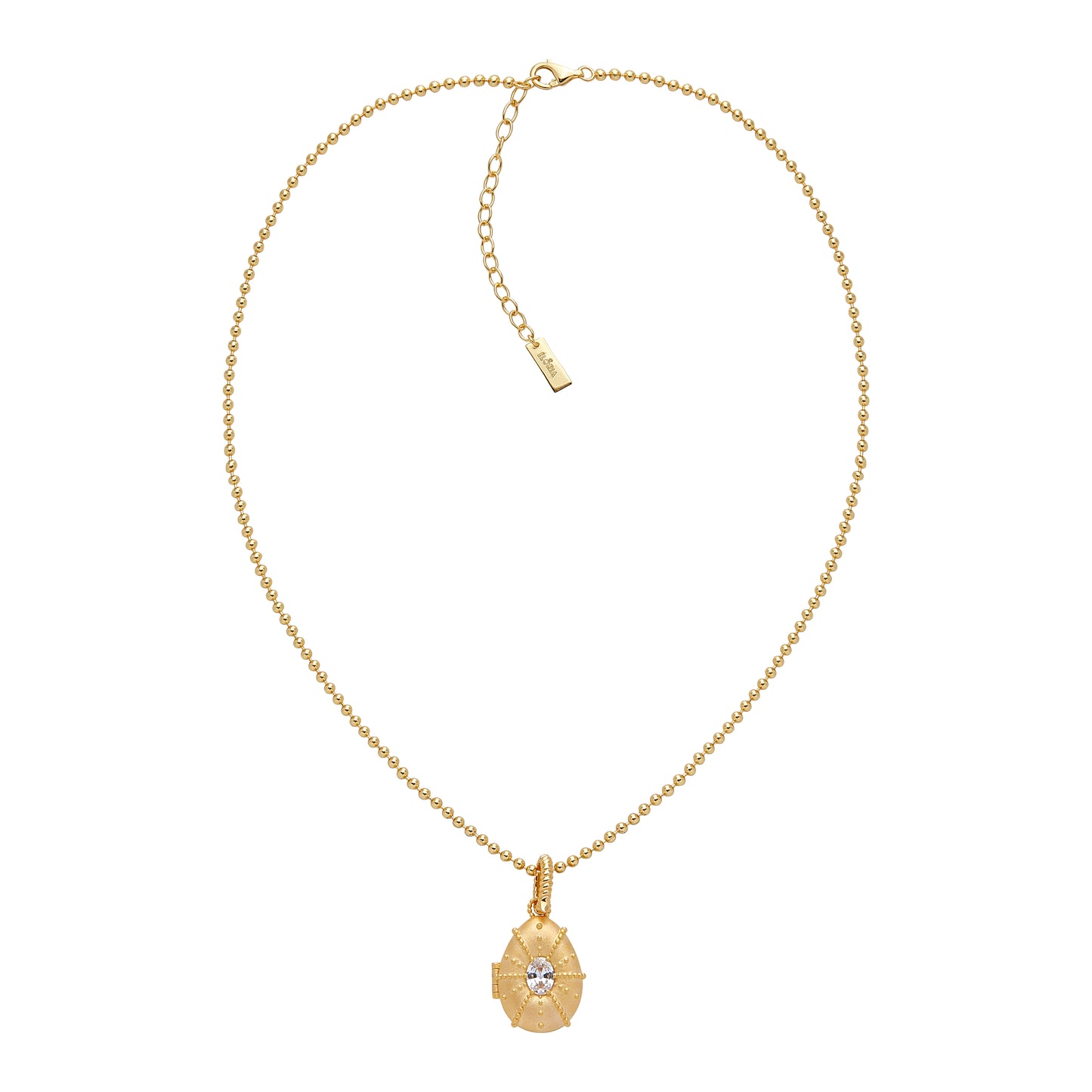 LUEUR Éclat d'Œuf Opening Pendant 24K Gold Plating