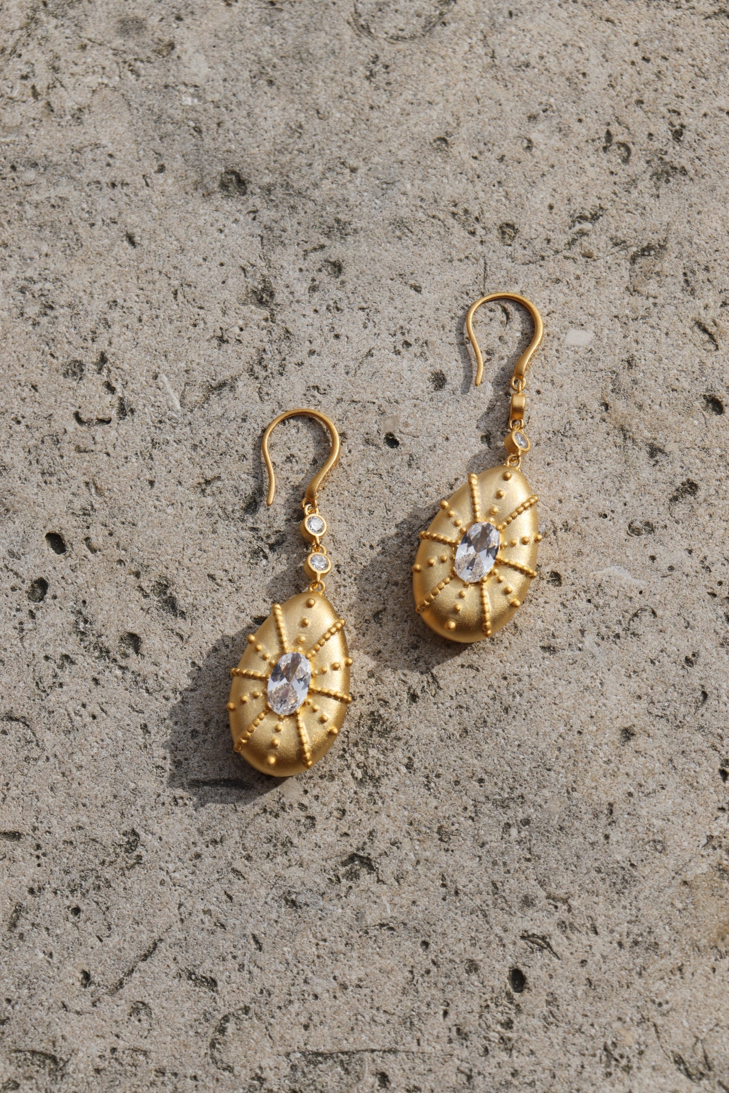LUEUR Éclat d'Œuf Earring 24K Gold Plating