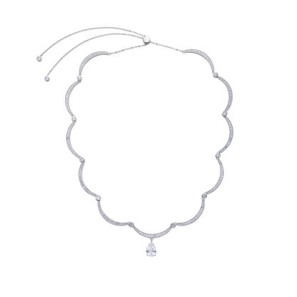 RIBBON Harmonie Pavé Adjustable Necklace