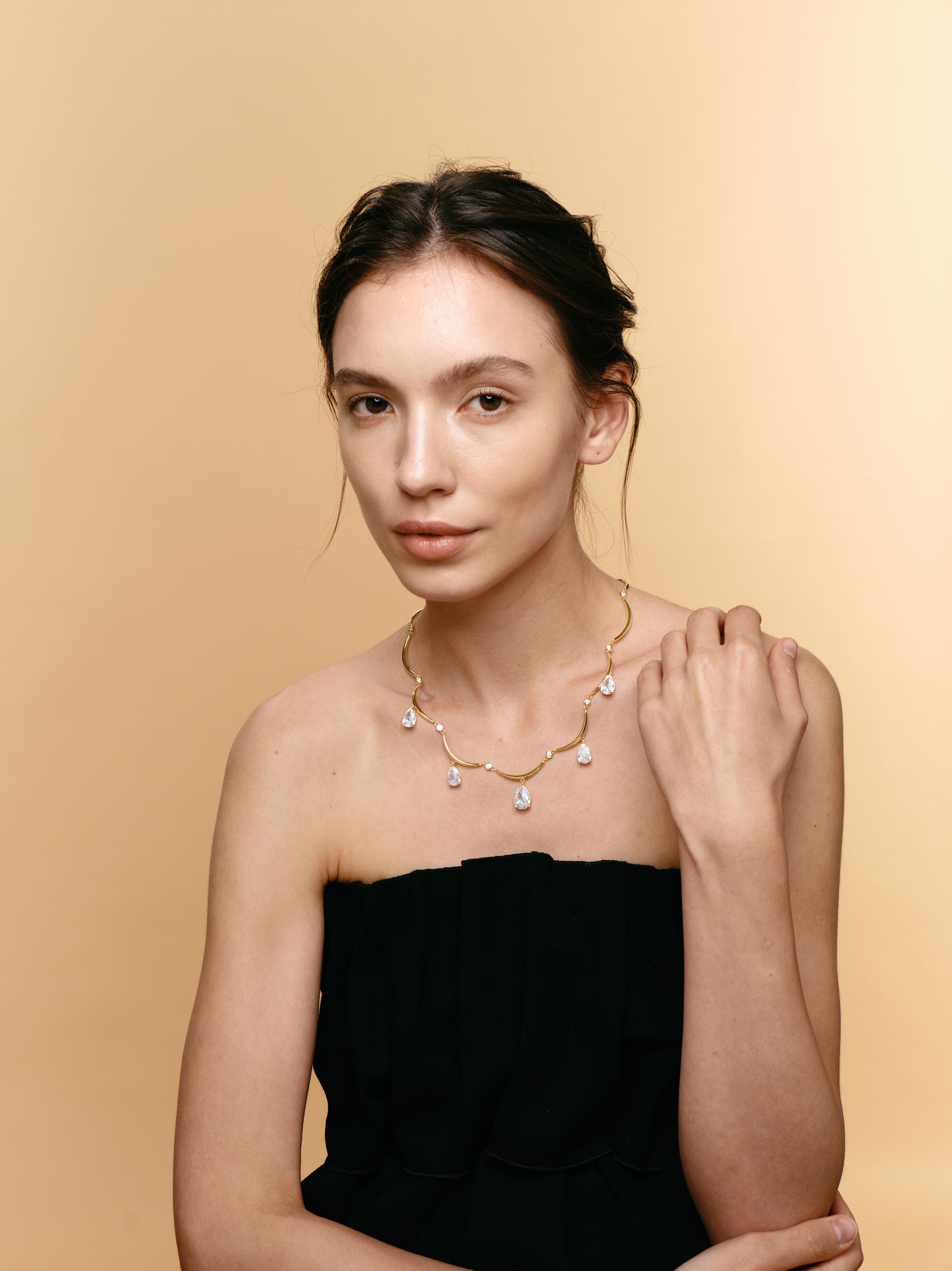 Courbette Multiple Drops Adjustable Necklace