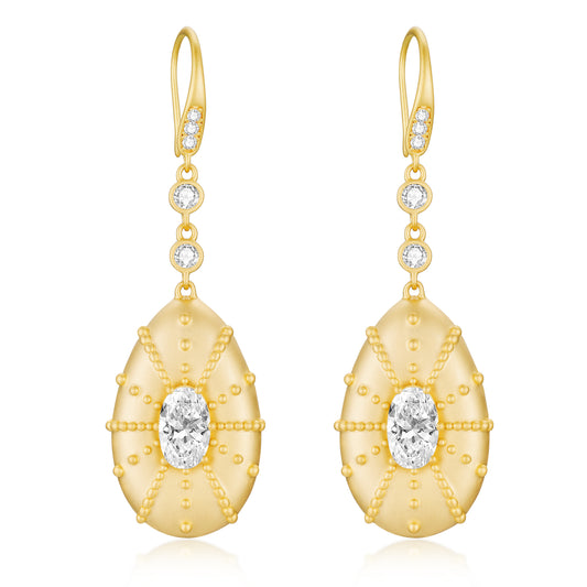LUEUR Éclat d'Œuf Earring 24K Gold Plating