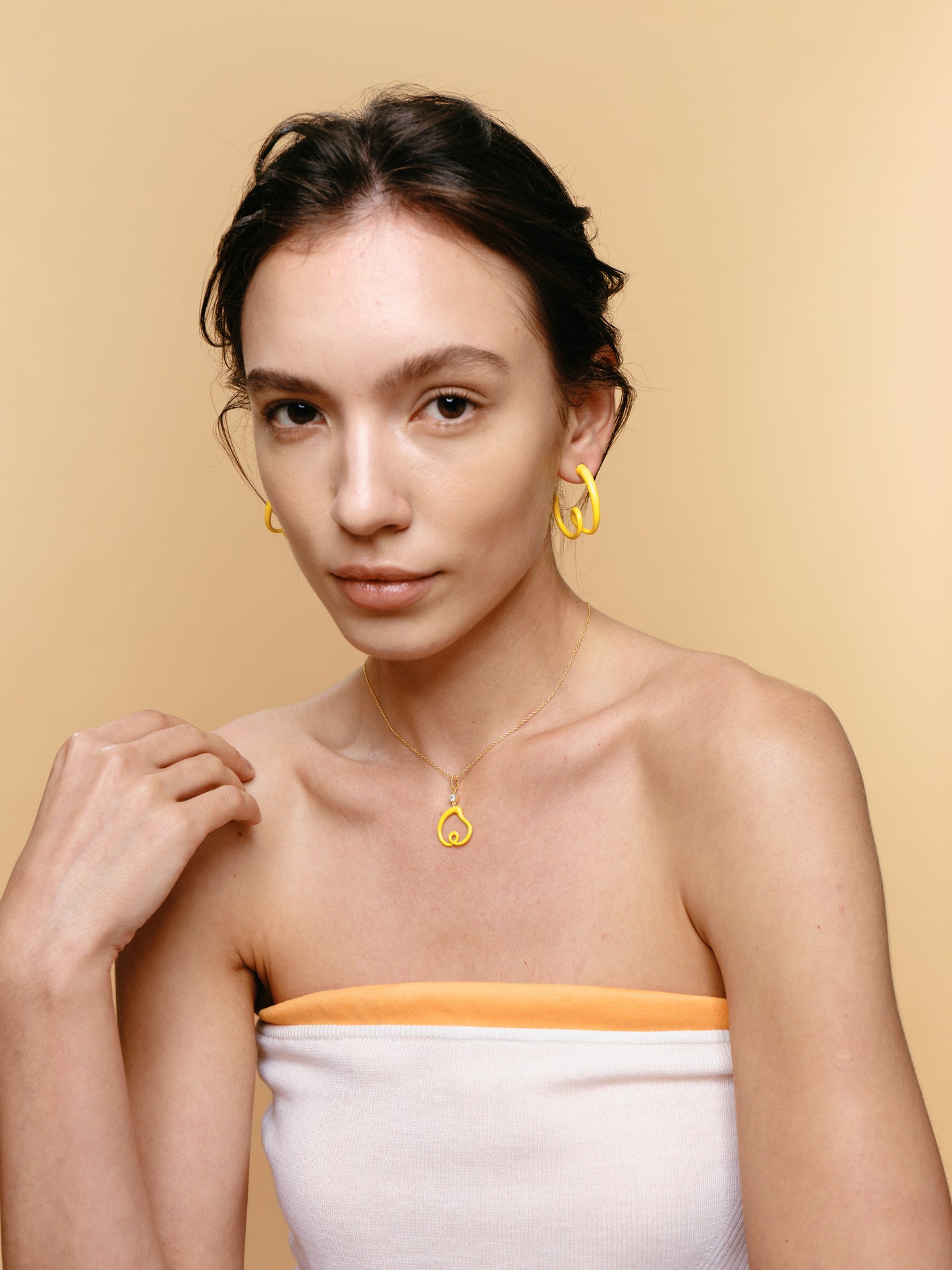 FANTASIA heart Colorful earring
