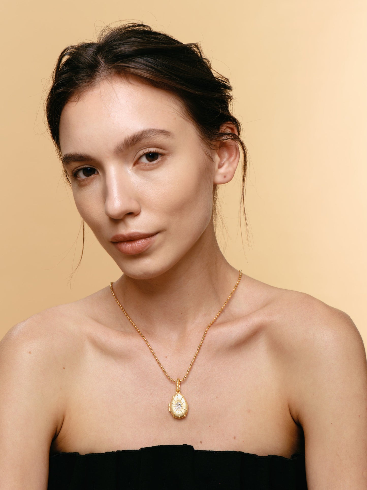 LUEUR Éclat d'Œuf Opening Pendant 24K Gold Plating