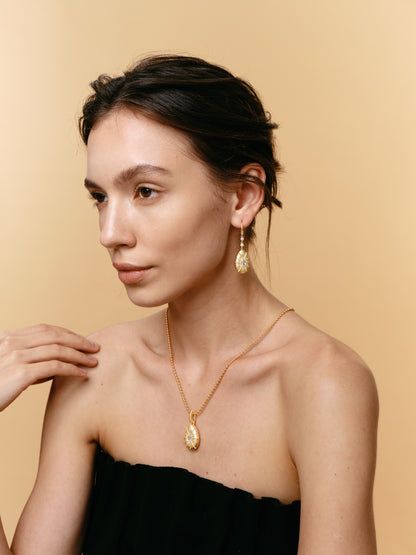 LUEUR Éclat d'Œuf Earring 24K Gold Plating