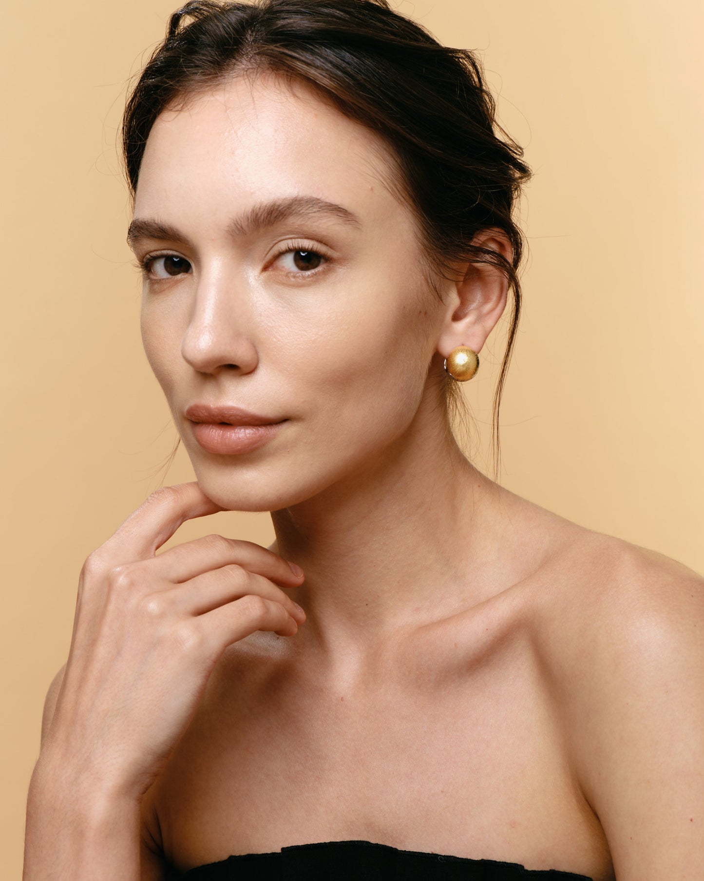 LUEUR Éclat d'Œuf double-sided Sphere Earring