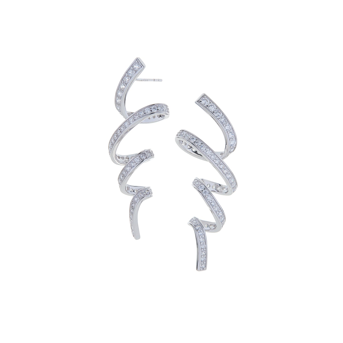 Ribbon Pavé Earring