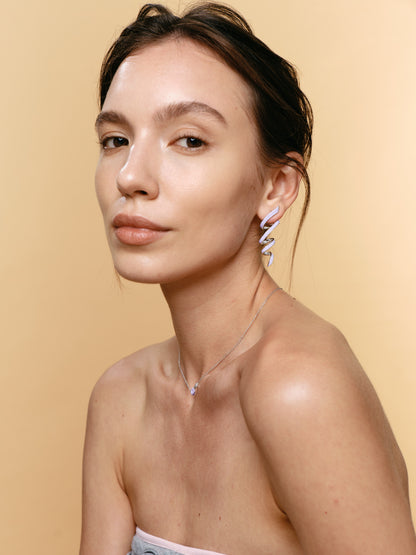 Ribbon Colorful Earring